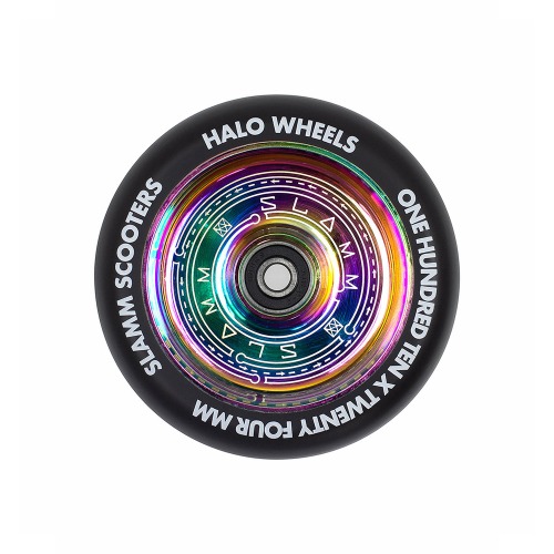 슬램스쿠터 110mm Halo Deep Dish Alloy Core Neochrome